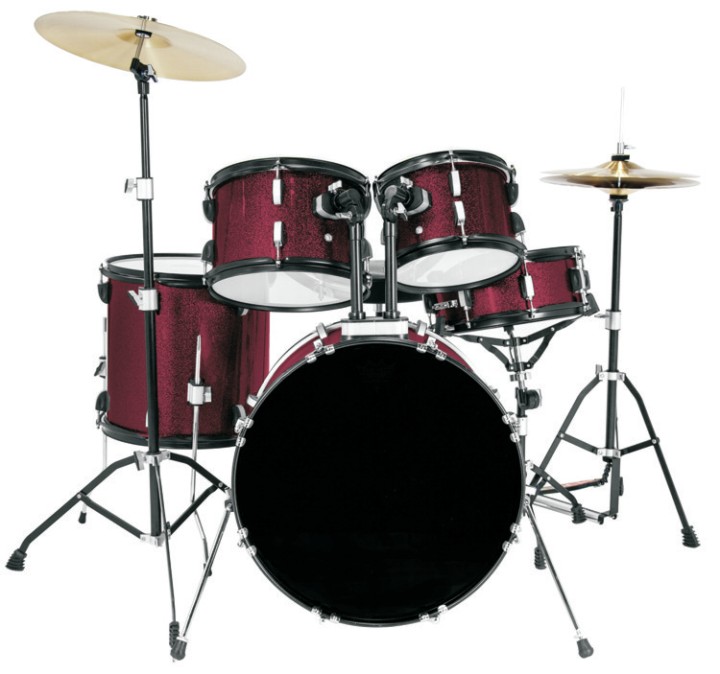 Net Impact: Excel 5 Piece Drumset with 3 Piece Cymbal Pack